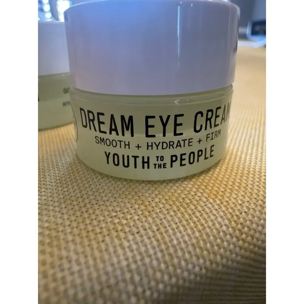 2X - Youth To The People Dream Eye Cream Smooth Hydrating Firming Vegan 0.17 Oz
